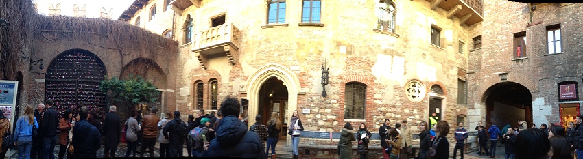 Panorâmica Casa De Julieta Cidade De Verona Foto De Susan Buranelo
