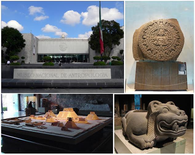 Museu Nacional de Antropologia na cidade do Mexico