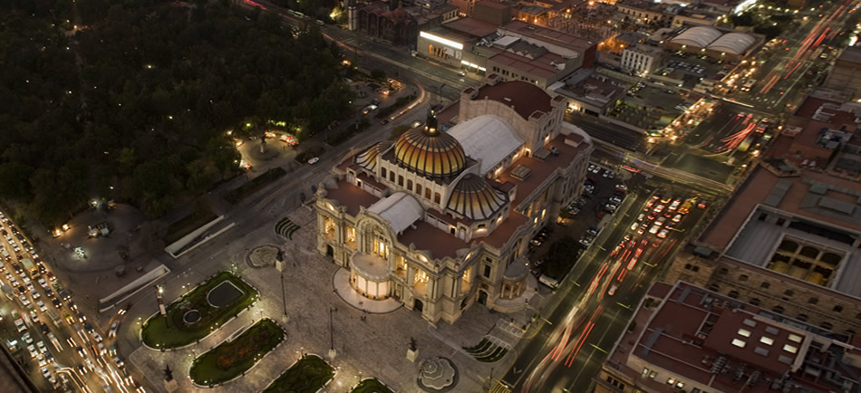 Palacio Bellas Artes na Cidade do Mexico