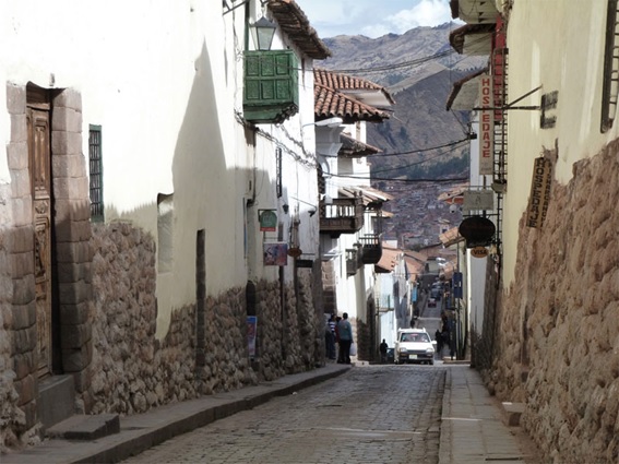 Bairro de San Blas em Cusco no Peru