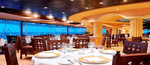 restaurante do navio de cruzeiro