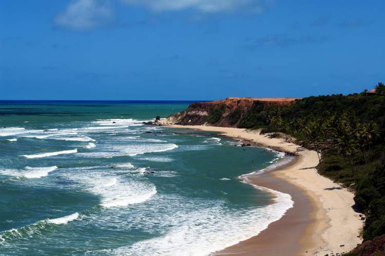 Praia da Pipa no Rio Grande do Norte é uma das praias mais bonitas do Brasil