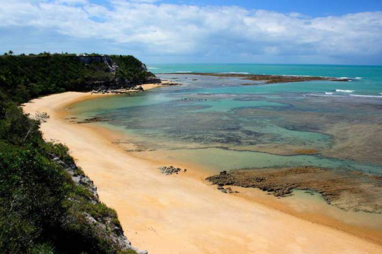 Praia do Espelho em Trancoso - Bahia é uma das praias mais bonitas do Brasil