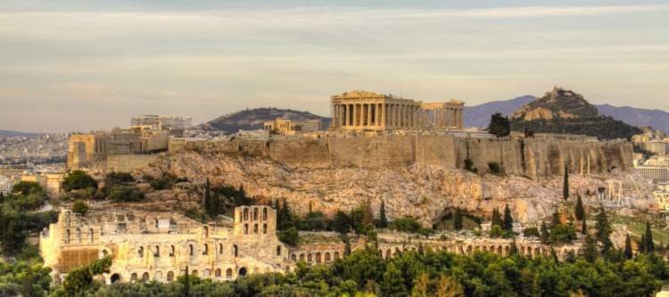 Acrópole de Atenas na Grécia 2