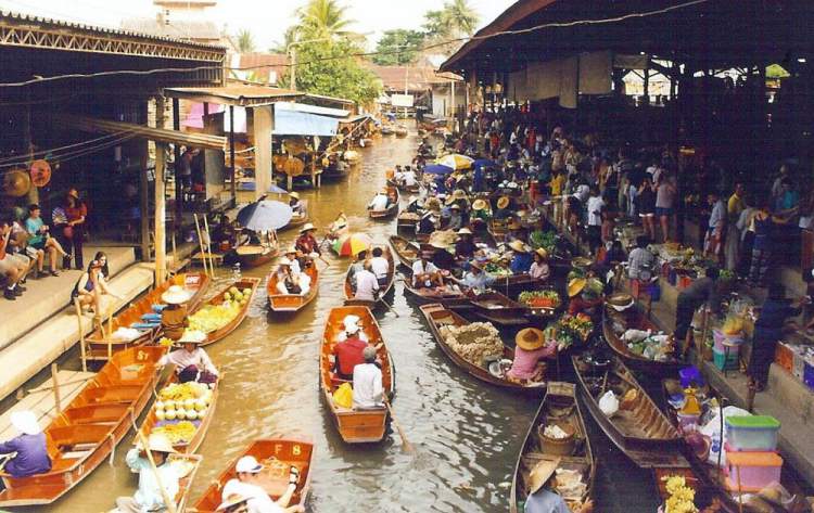 Mercado Flutuante (Damnoen Saduak) Tailândia