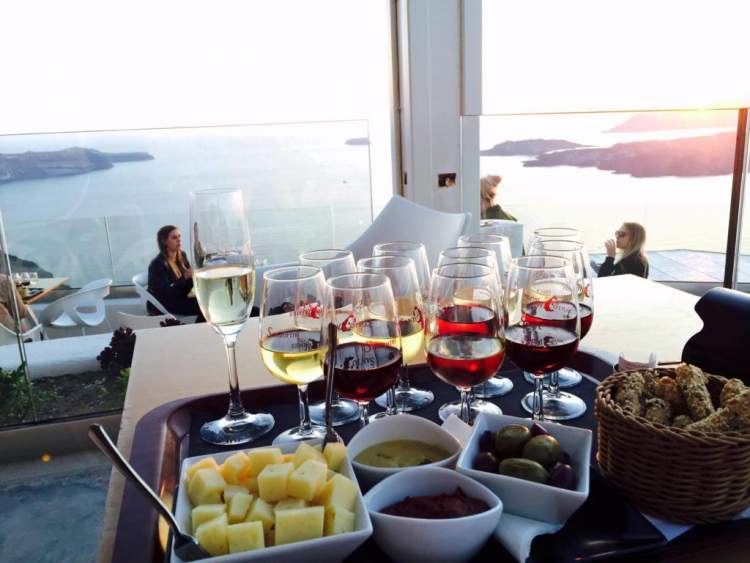 Santorini Visitar vinícolas