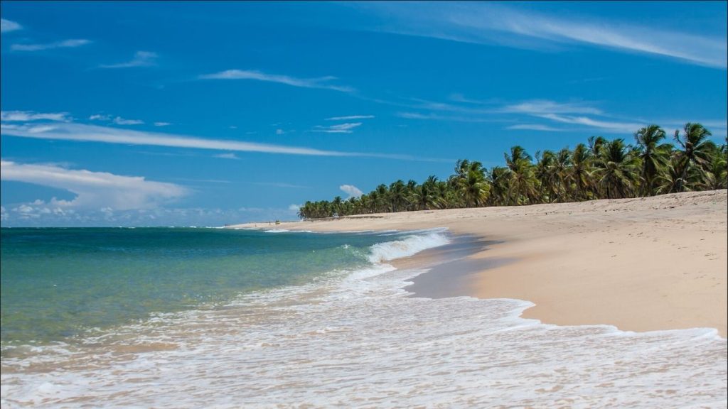 Praia de Garça Torta em Maceió, Alagoas.