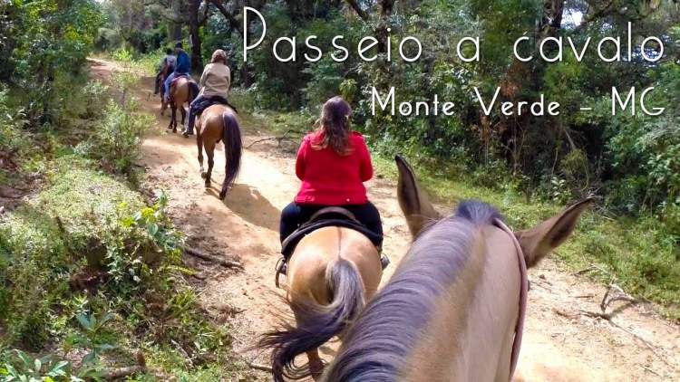 Passeios a cavalo é uma das atrações turísticas em Monte Verde