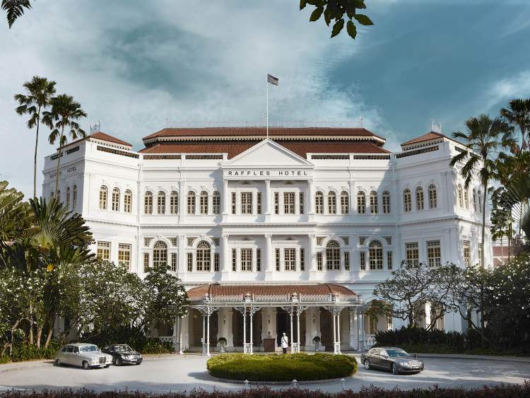 Raffles Hotel é um dos pontos turísticos de Singapura