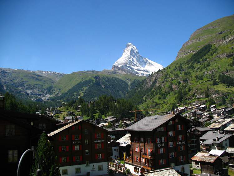 Zermatt é um dos lugares maravilhosos na Suíça