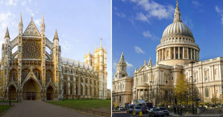 St. Paul’s Cathedral e Westminster Abbey é uma das Atrações Gratuitas em Londres