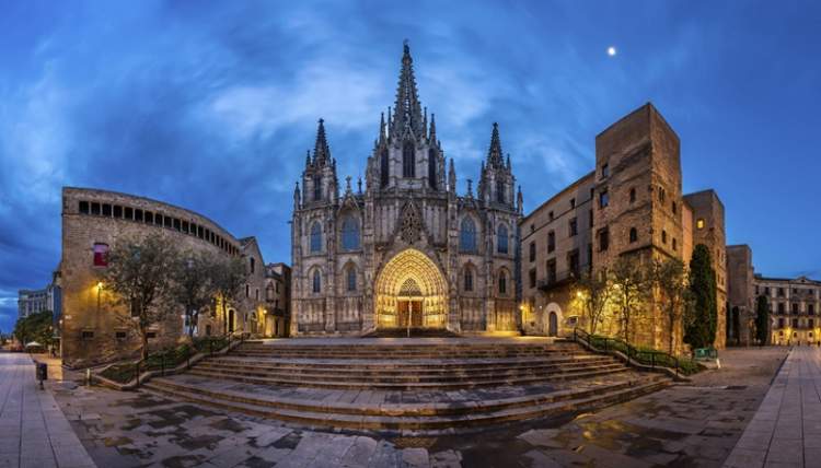 Catedral de Barcelona é uma das atrações gratuitas em Barcelona