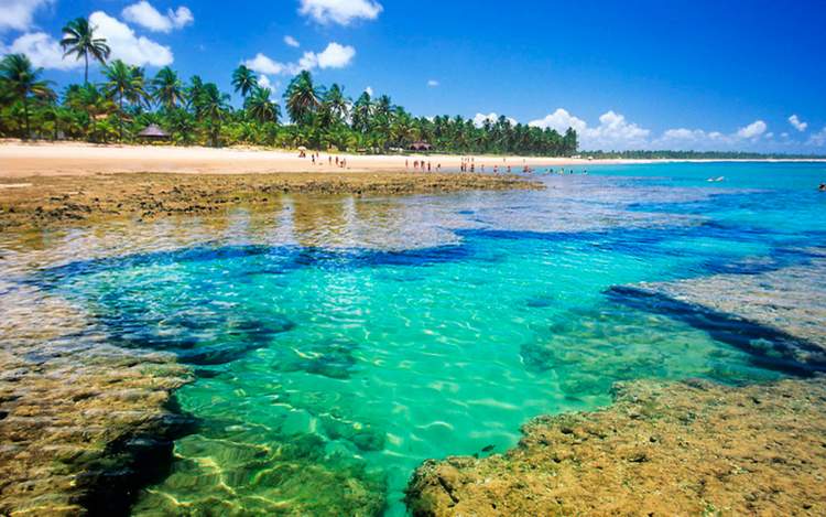 Península do Maraú na Bahia é um dos lugares com águas cristalinas no Brasil