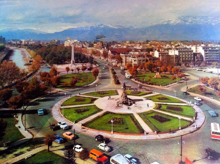Plaza Itália em Santiago do Chile