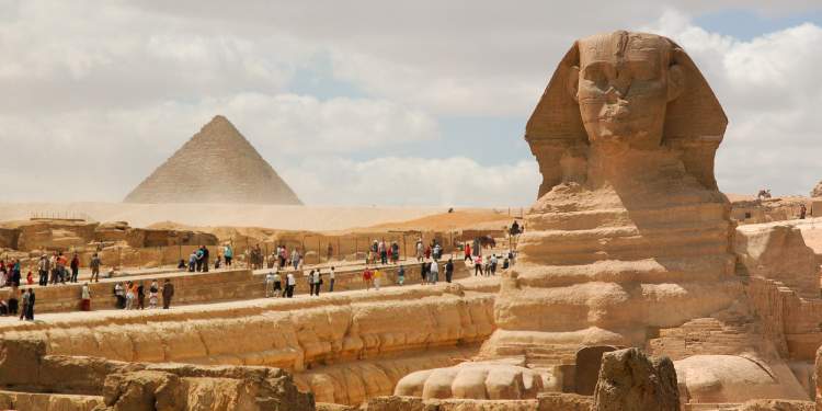 Pirâmides de Gizé no Egito é um dos lugares mais lindos do mundo