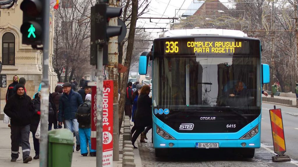 Ônibus em Bucareste - Romênia